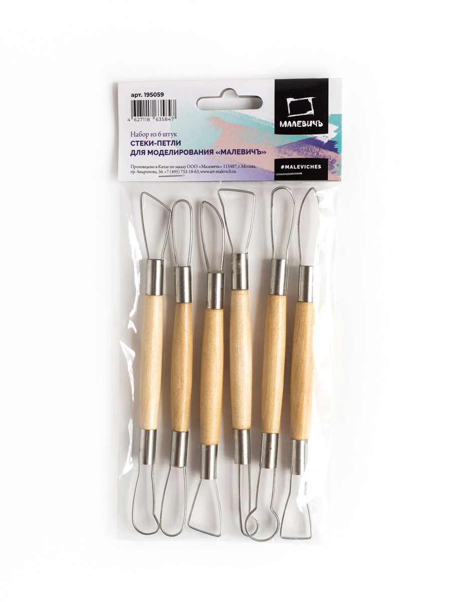 Стек для лепки Малевичъ 6 шт. - фото 2