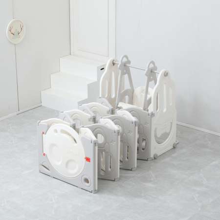 Большой детский игровой манеж UNIX Kids SUPREME Space 200x200 Grey