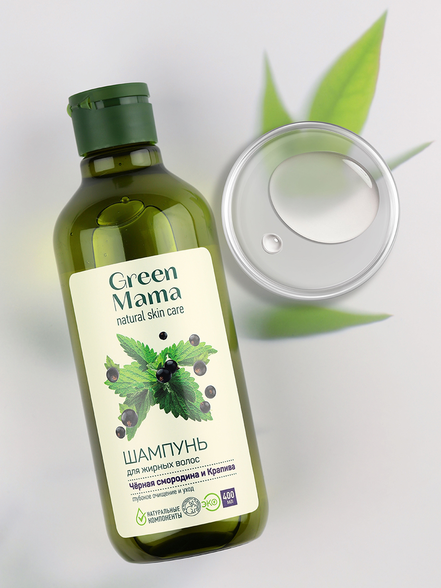 Шампунь Green Mama для жирных волос 400 мл 1 шт. - фото 6