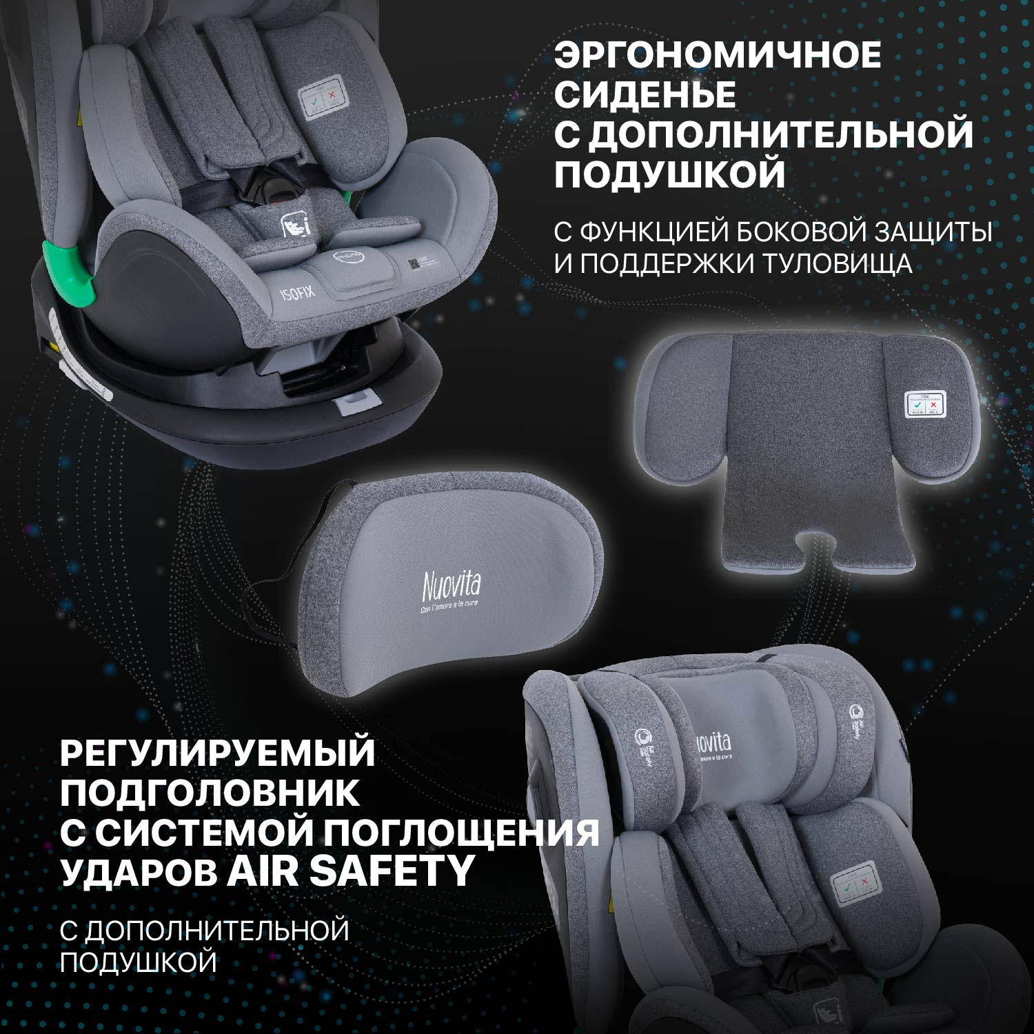 Автокресло Nuovita Isofix 0+/1/2/3 (0-36 кг) - фото 9