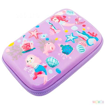 Пенал книжка ЭВРИКА Русалочка фиол