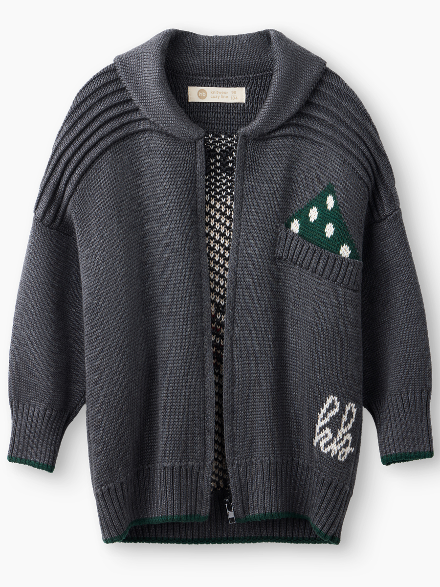 Кардиган Happy Baby 88635-1_dark-grey - фото 5