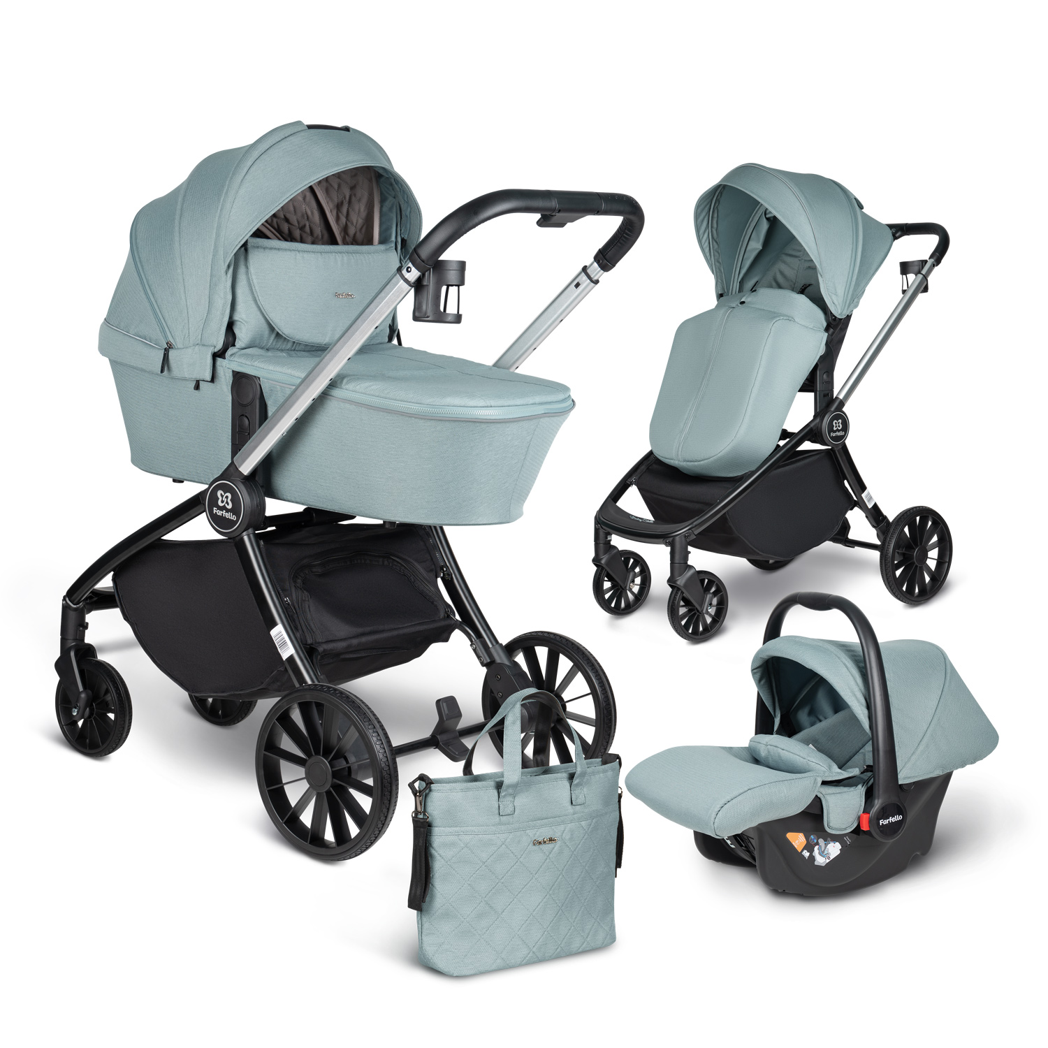 Коляска 3в1 Farfello Baby shell - фото 10