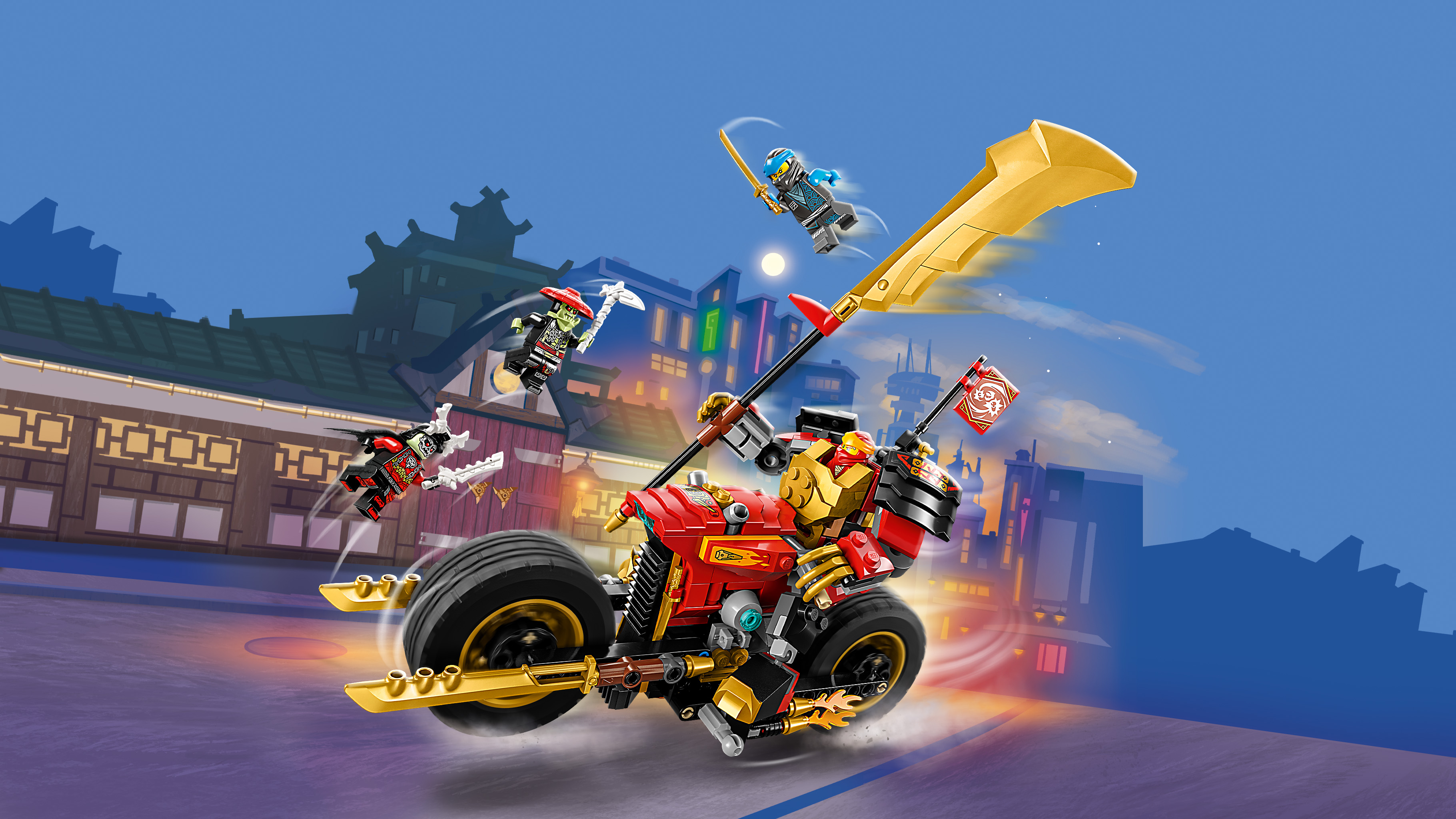 Конструктор LEGO NINJAGO Kais Mech Rider 312 дет. - фото 7