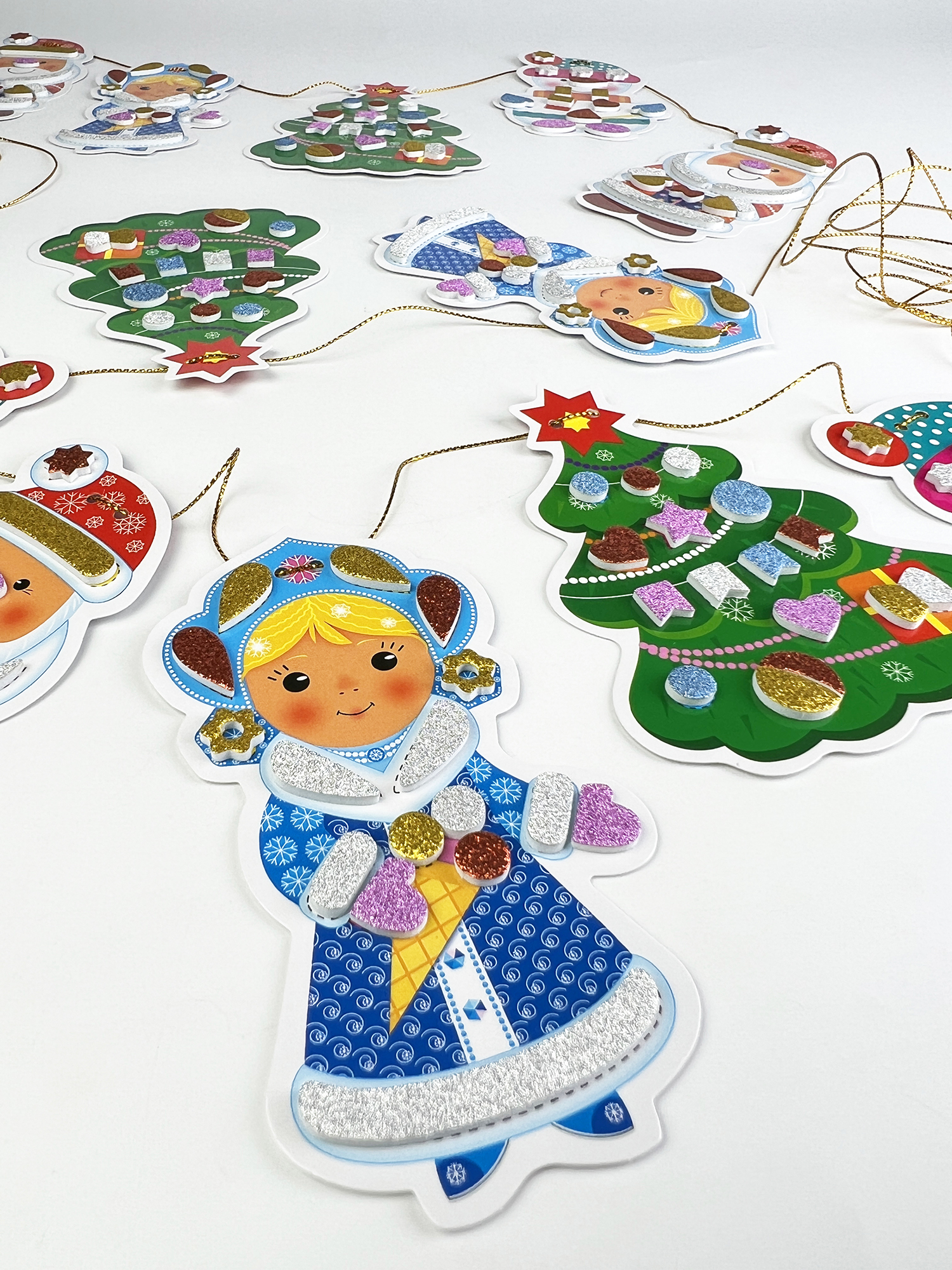 Аппликация Дрофа-Медиа Новогодняя гирлянда - фото 8