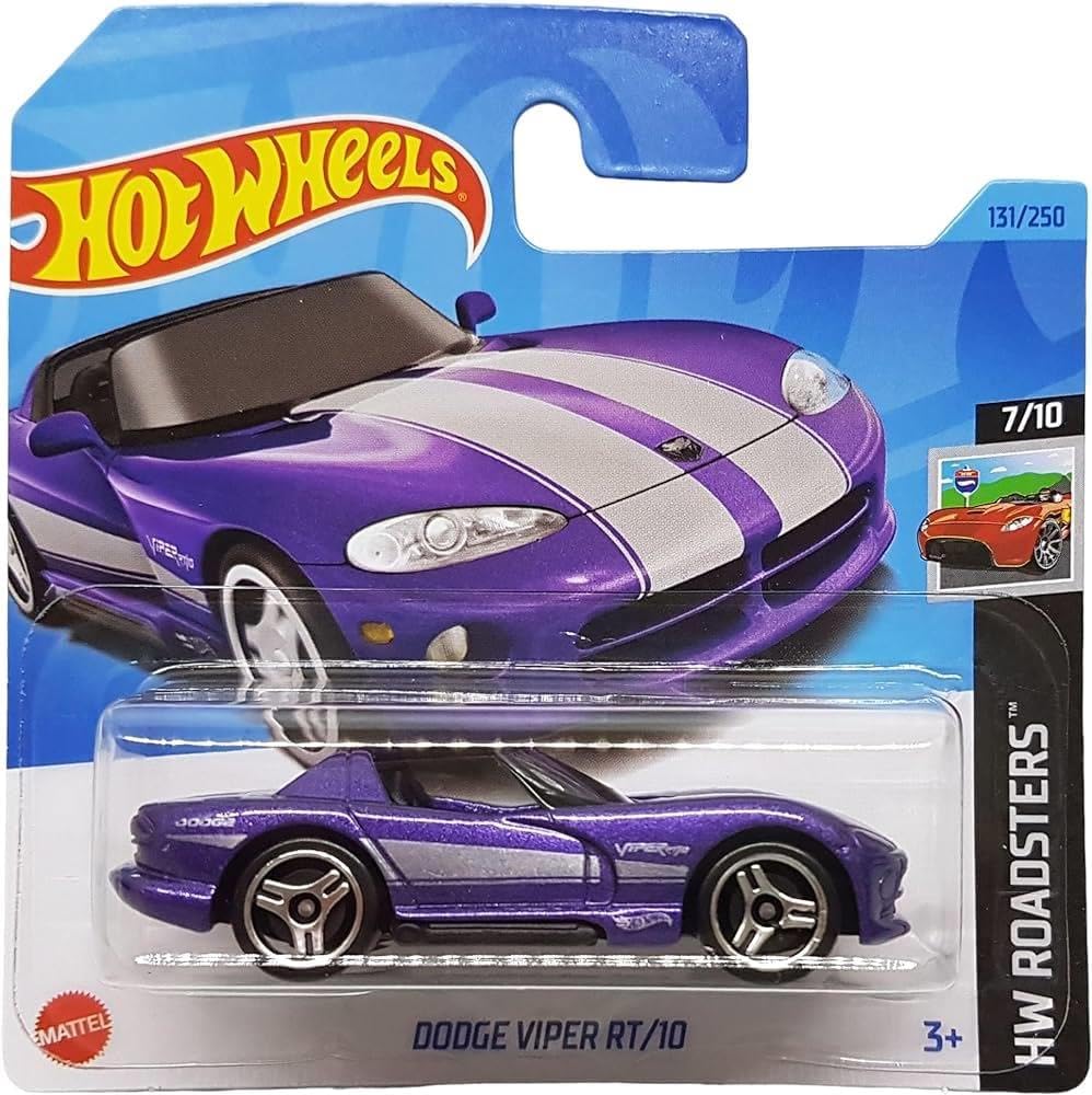 Автомобиль Hot Wheels Dodge Viper RT/10 HW Roadsters 1:64 04848 - фото 1