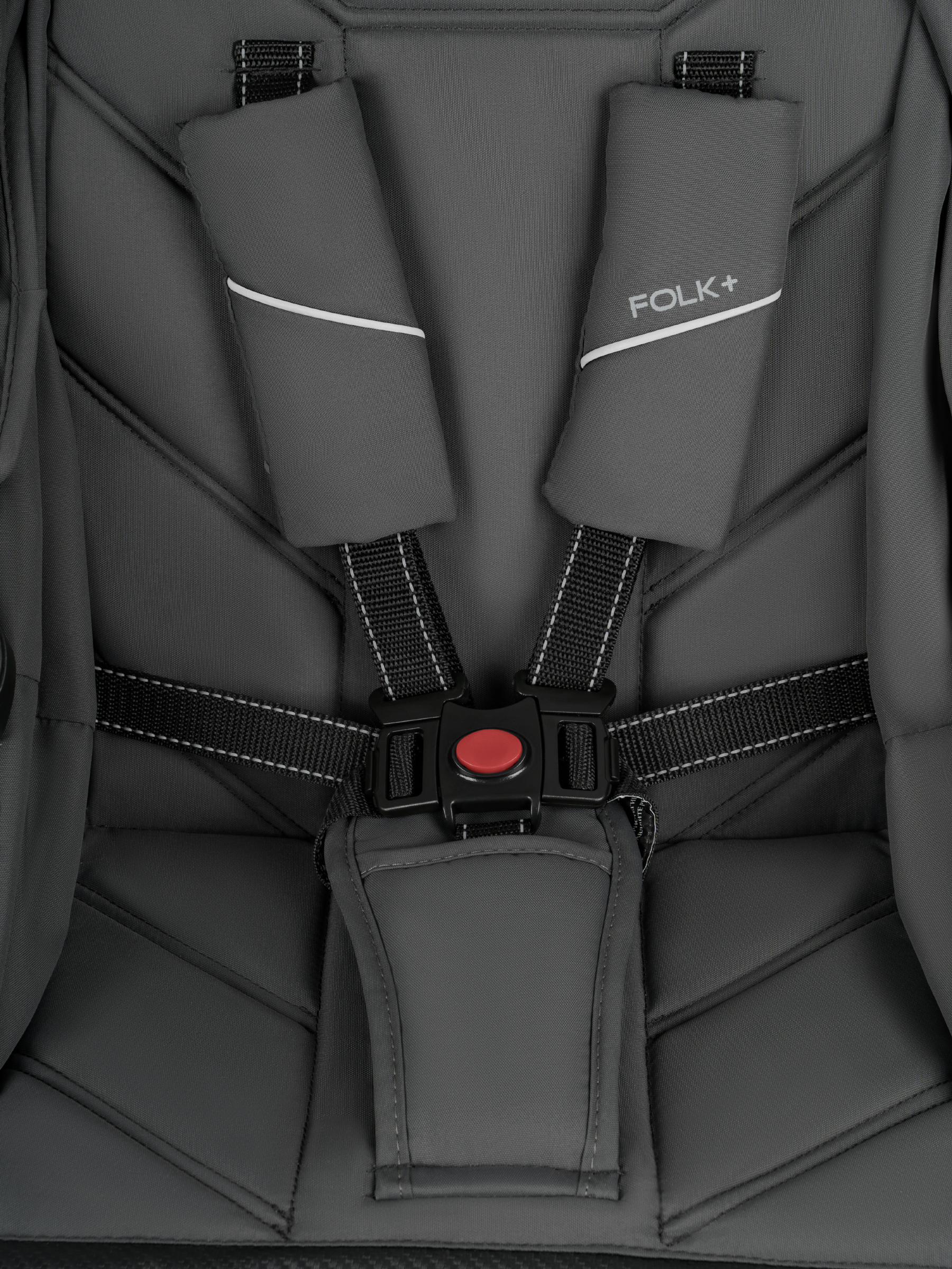 Коляска трансформер JOVOLA Folk+ 3в1 серый - фото 27