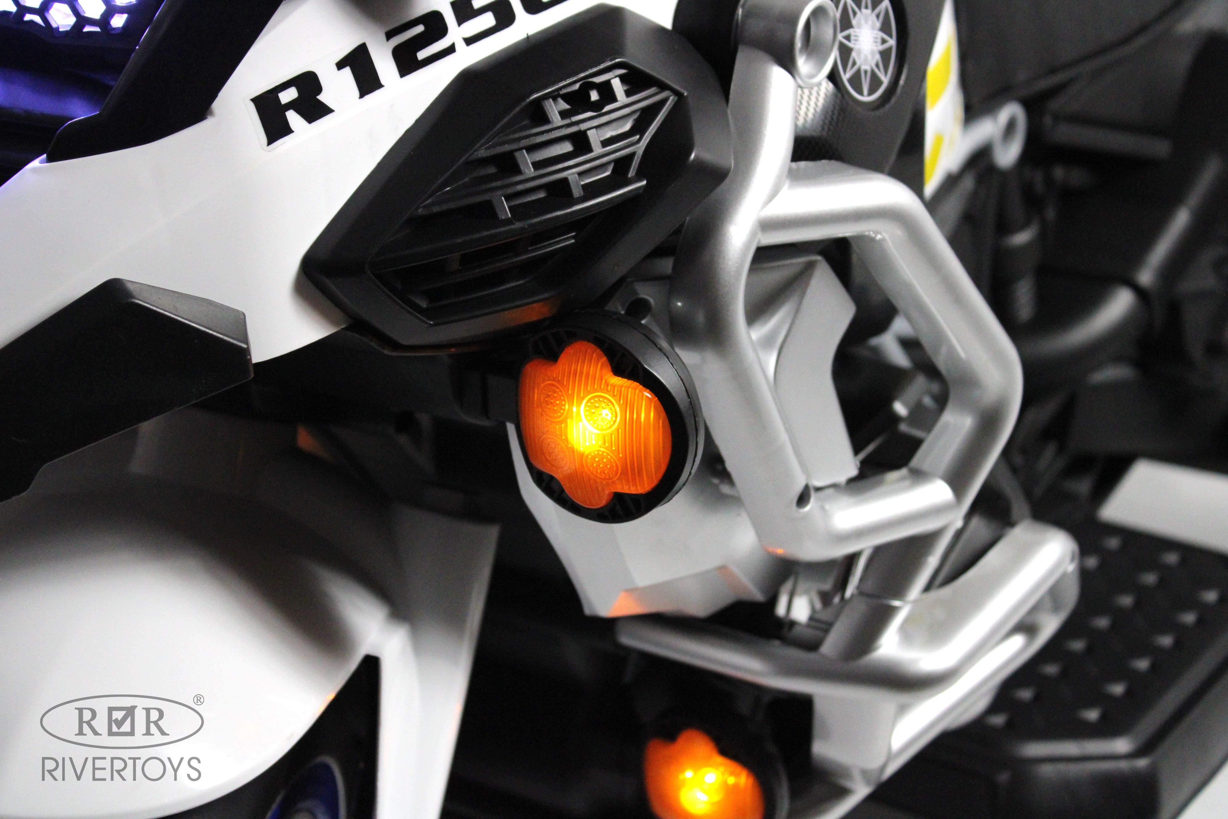 Электромотоцикл RIVERTOYS М111БХ-WHITE - фото 5