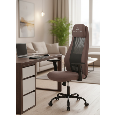 Компьютерное кресло TETCHAIR ткань светло-коричневый/серый