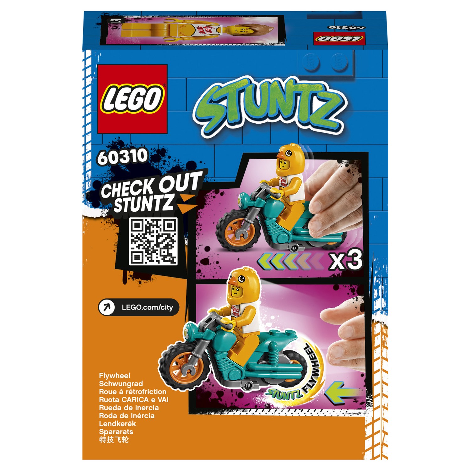 Конструктор LEGO City Chicken Stunt Bike 10 дет. - фото 3