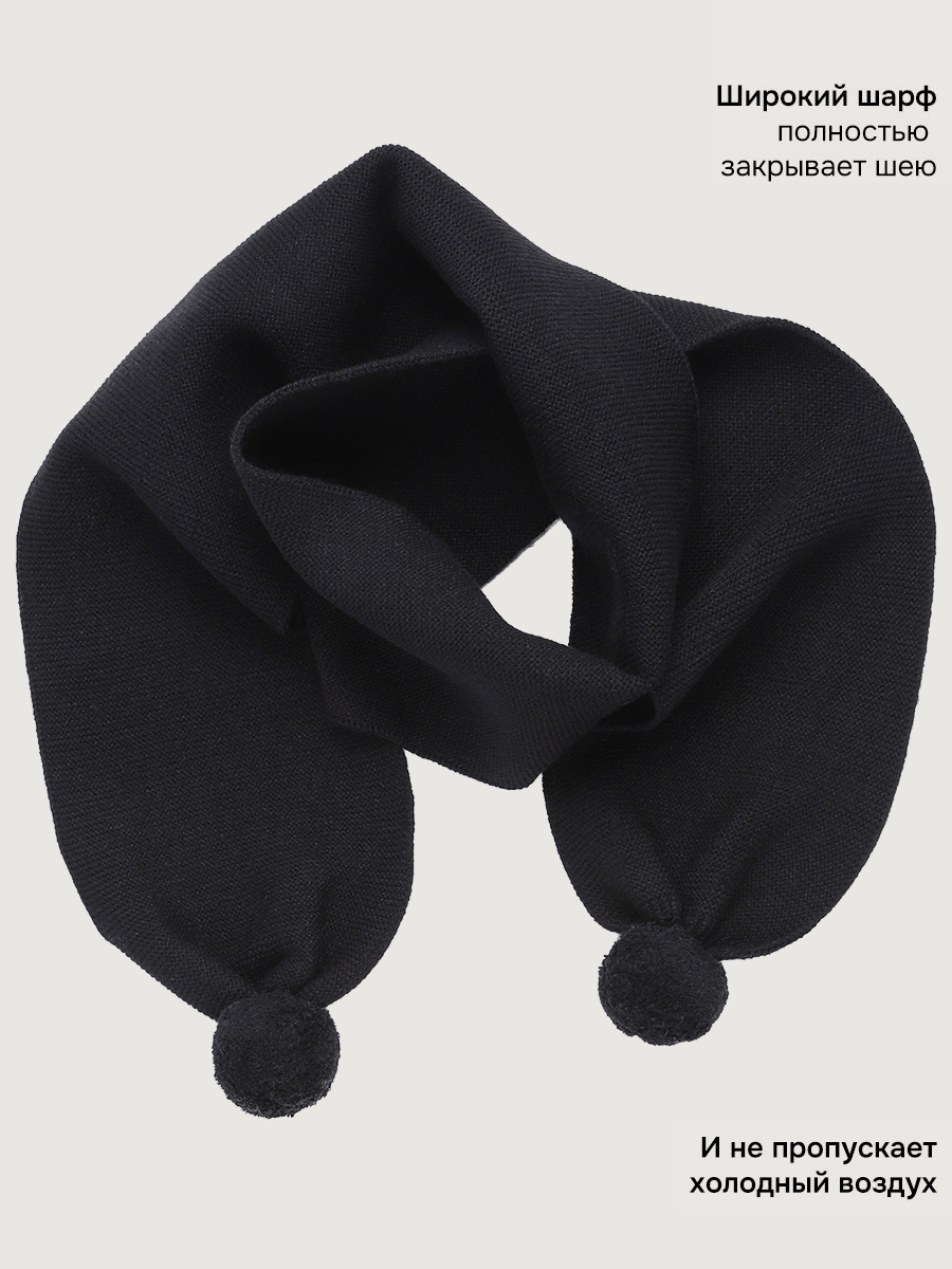 Шарф NIKASTYLE 17м21926 черный - фото 4