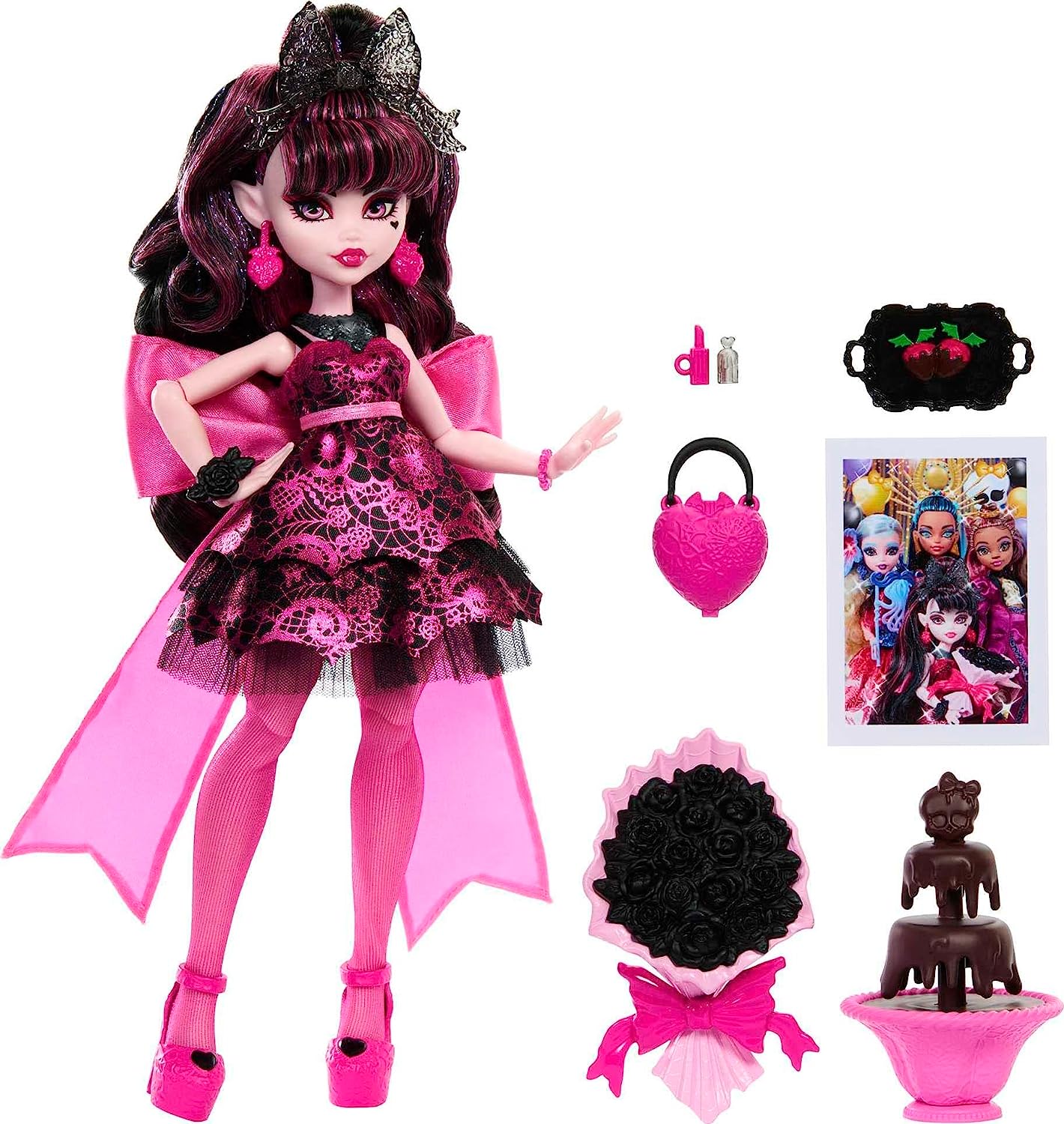 Кукла модельная Monster High Draculaura HNF68 - фото 1
