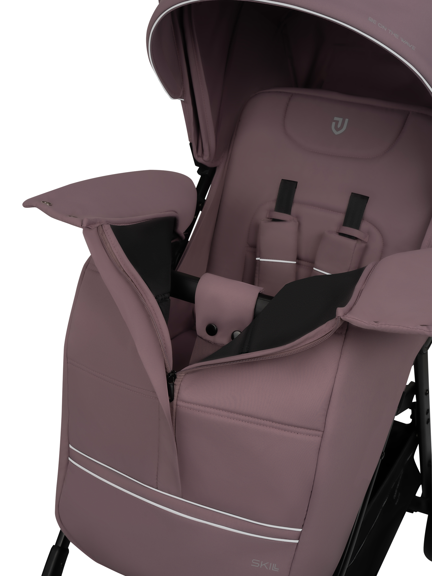 Коляска прогулочная JOVOLA Skill розовый - фото 13