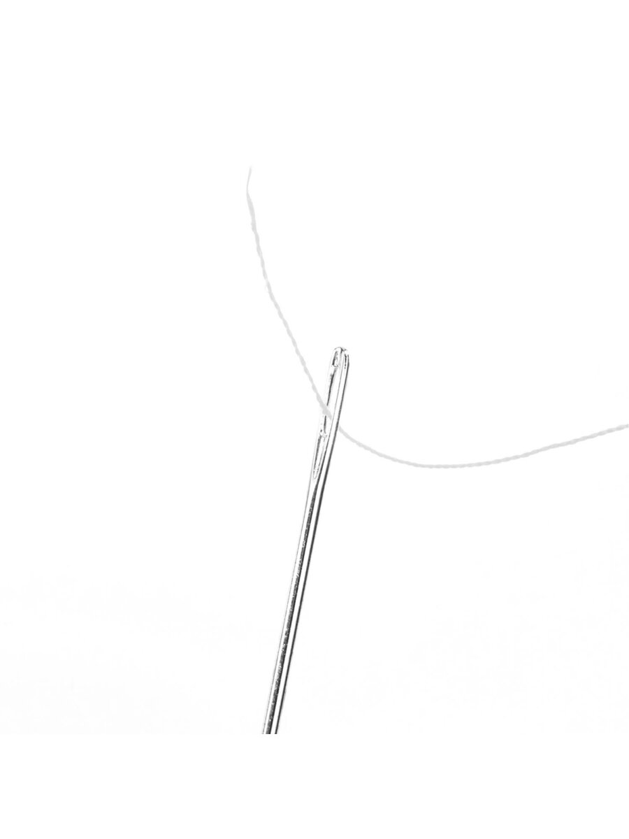 Нитки для шитья Develia армированные 40ЛШ 200 м швейный набор 20 штук с иголками белые - фото 7