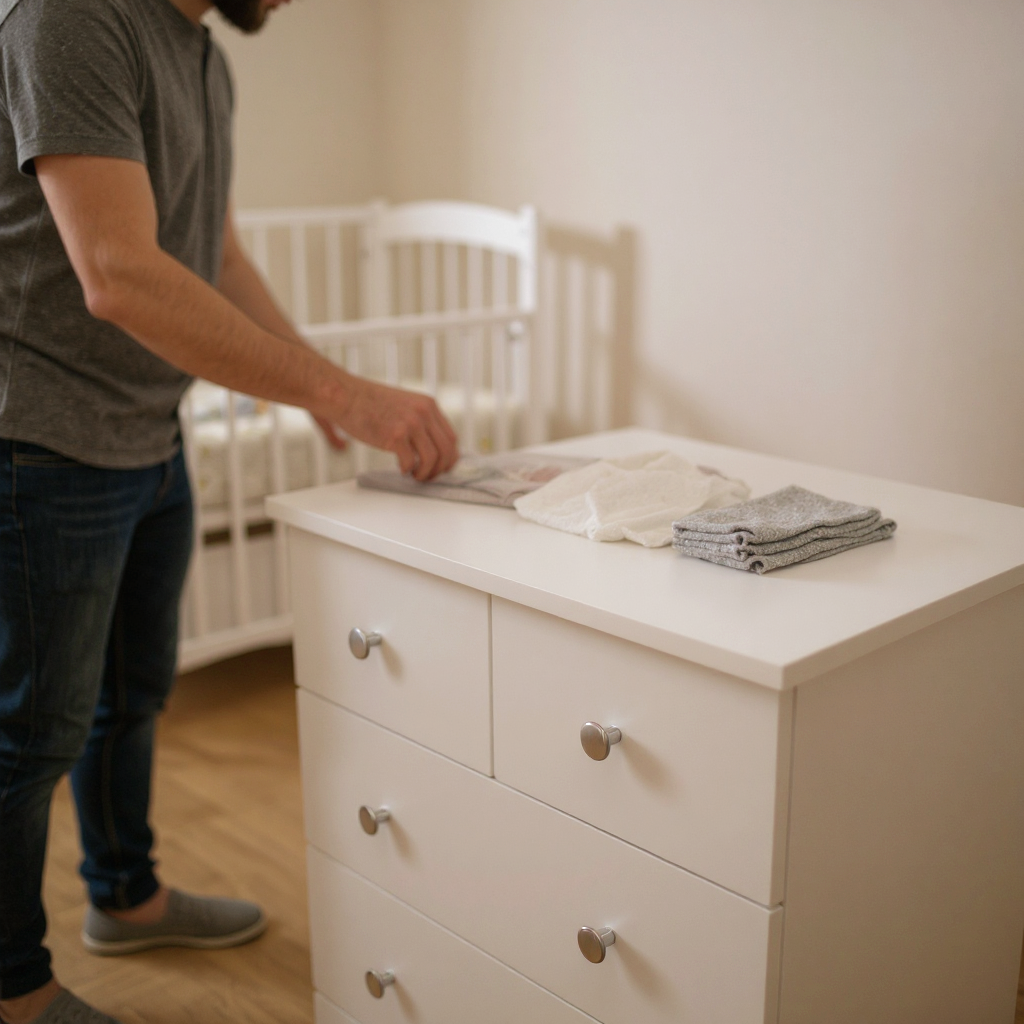 Детская кроватка Mr Sandman, универсальный маятник (белый) - фото 14