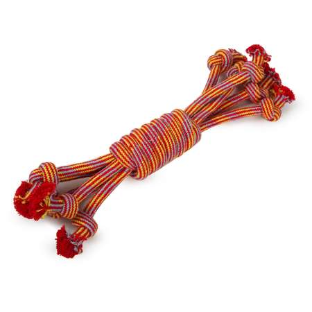 Игрушка для собак Barbaks Канатик Катушка-потягушка 35*6*6см Разноцветный