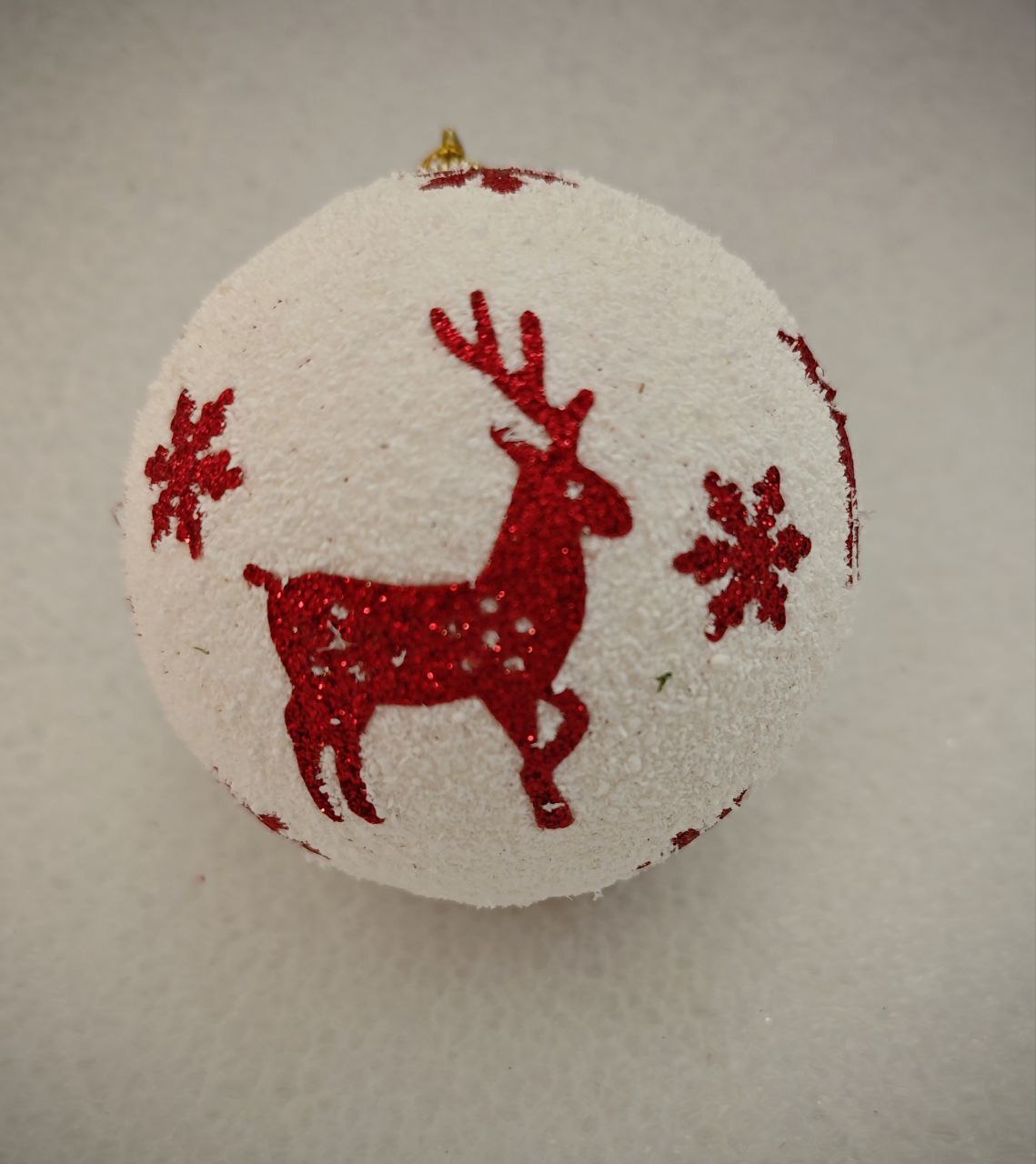 Украшение ёлочное Магия праздника Шар с оленем и снежинкой - фото 1