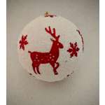 Украшение ёлочное Магия праздника Шар с оленем и снежинкой