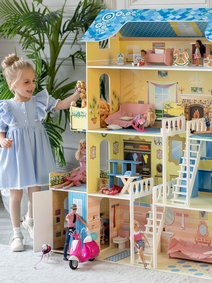 Домик для кукол PAREMO 135 см с мебелью PD316 - фото 2