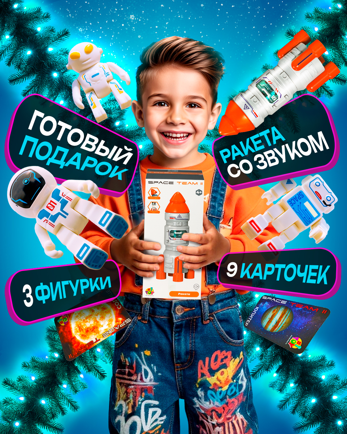 Космический корабль 1TOY Space Team ракета Т24295 - фото 9