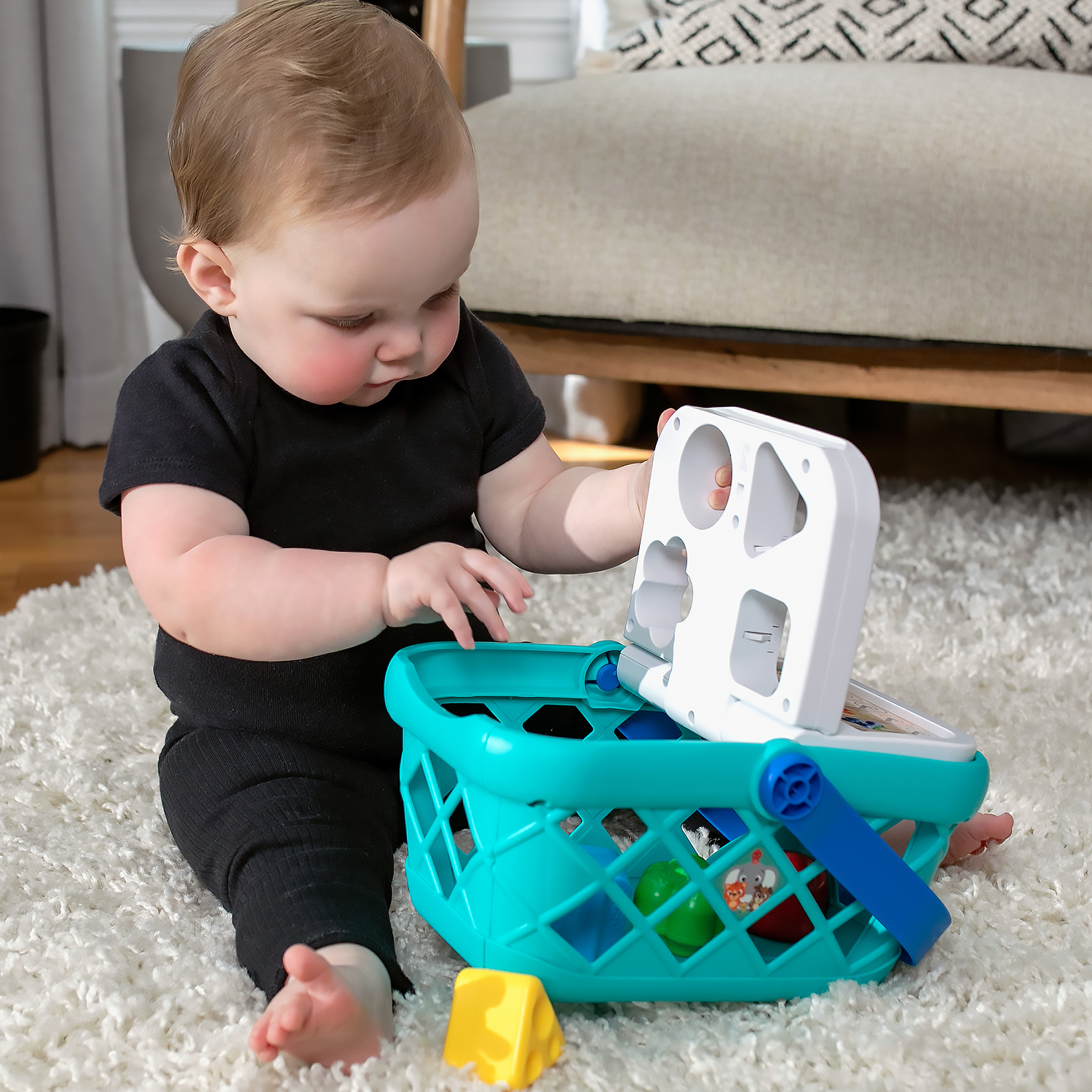 Игровой набор Hape продукты, прилавок, касса, тележки и корзинки - фото 1