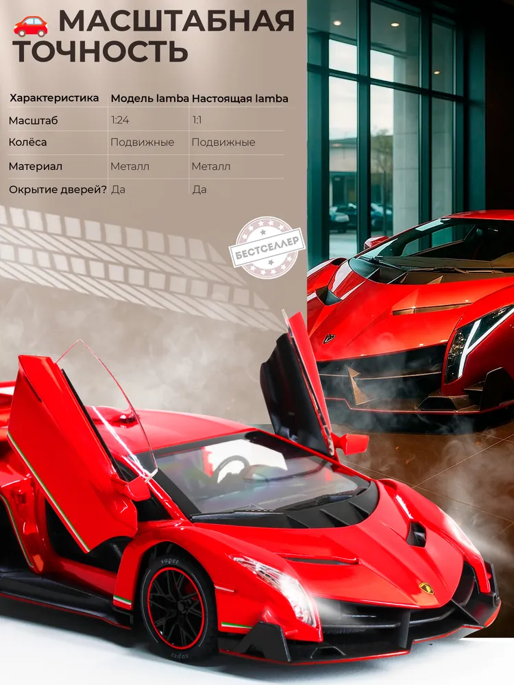 Автомобиль Бестселлер Lamborghini 1:24 02.00.0263.02 - фото 9