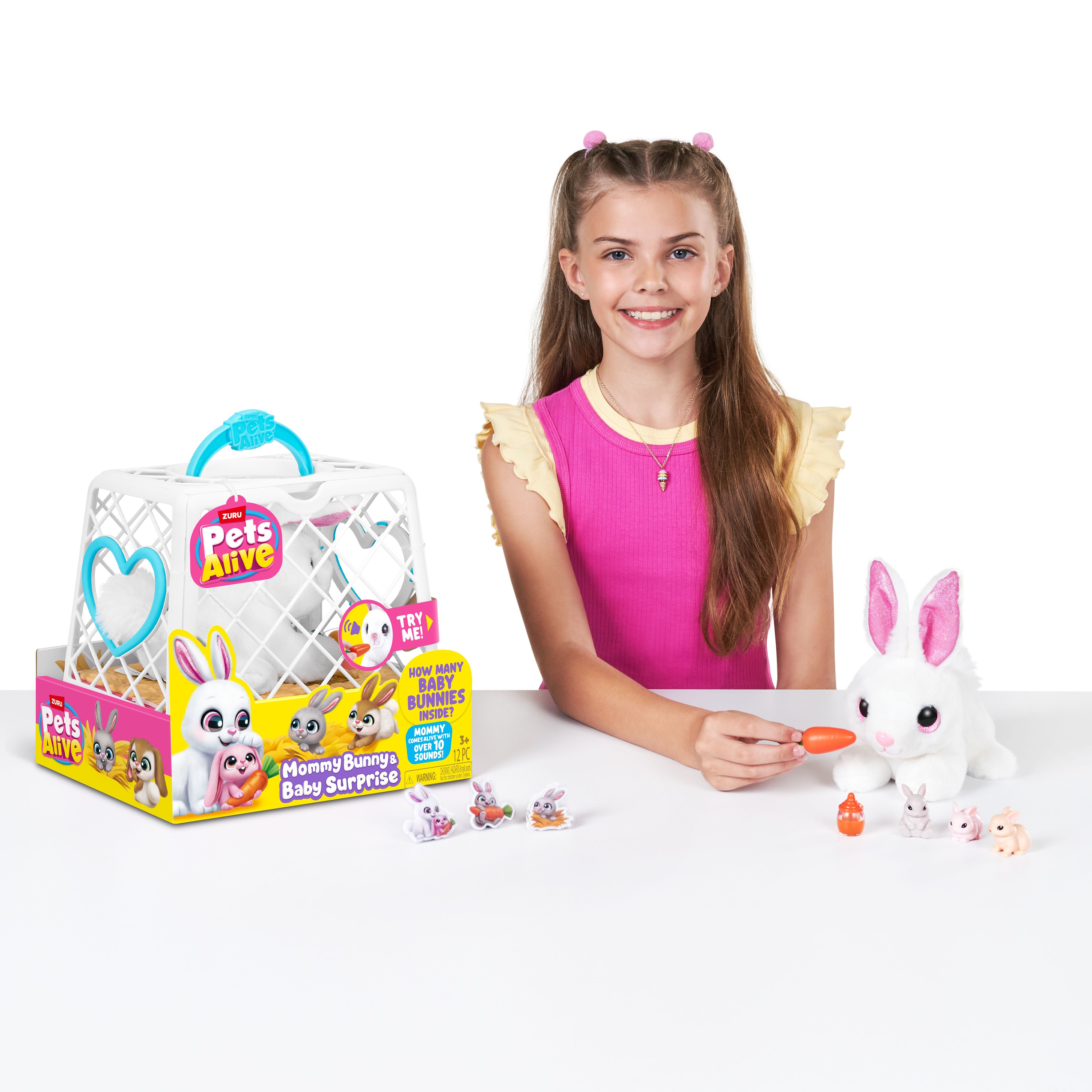 Игровой набор Zuru Pets Alive Mama Bunny and Baby - фото 10