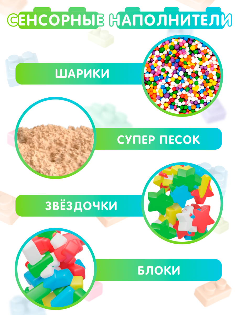 Конструктор Jelly Blox Набор грузовик с колесами мягкий 35 дет. - фото 3