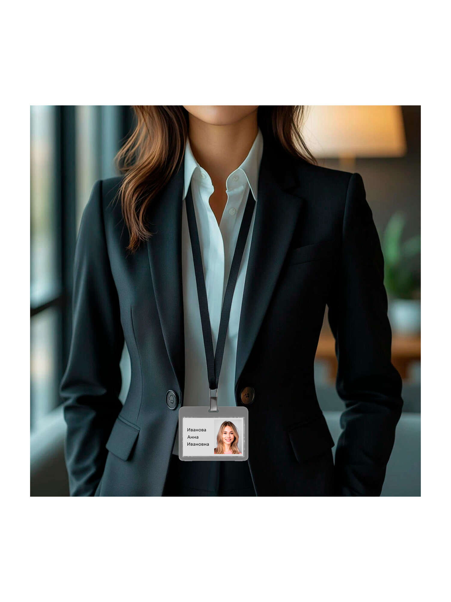 Бейдж Brauberg Серый - фото 10