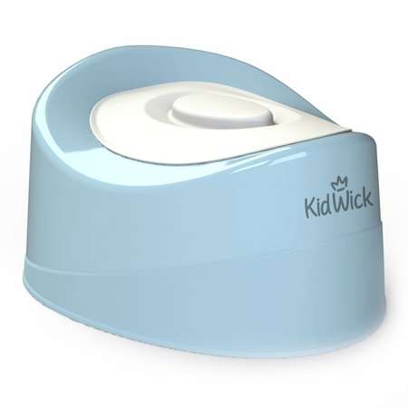 Горшок KidWick мини с крышкой Голубой-Белый