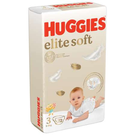 Подгузники Huggies Elite Soft 3 (5-9 кг) 72 шт.