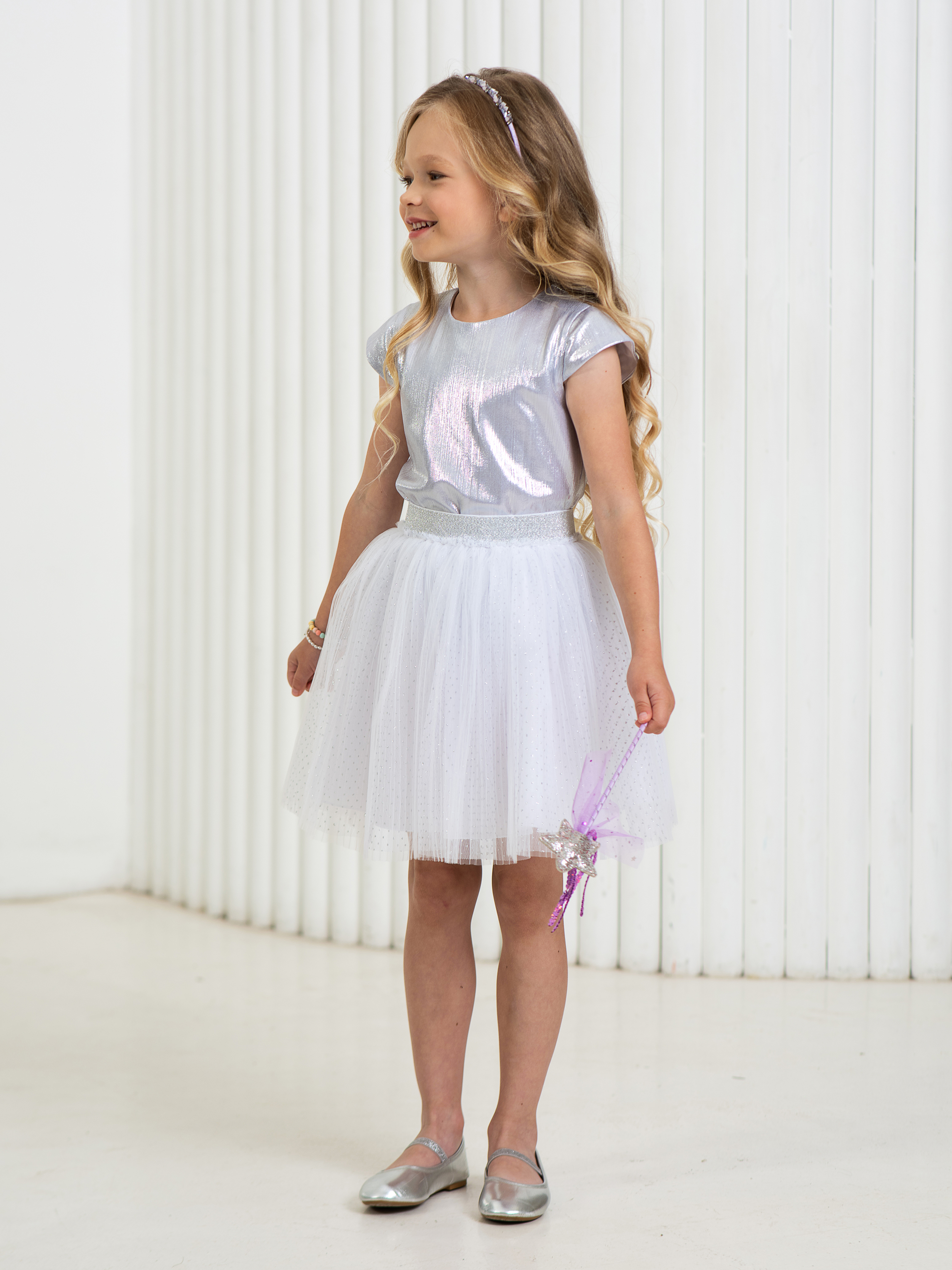 Юбка LisaWeta S-142 белый - фото 2