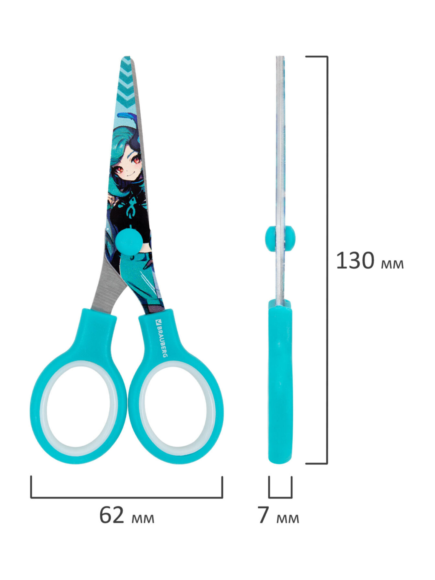 Ножницы безопасные Brauberg - фото 8