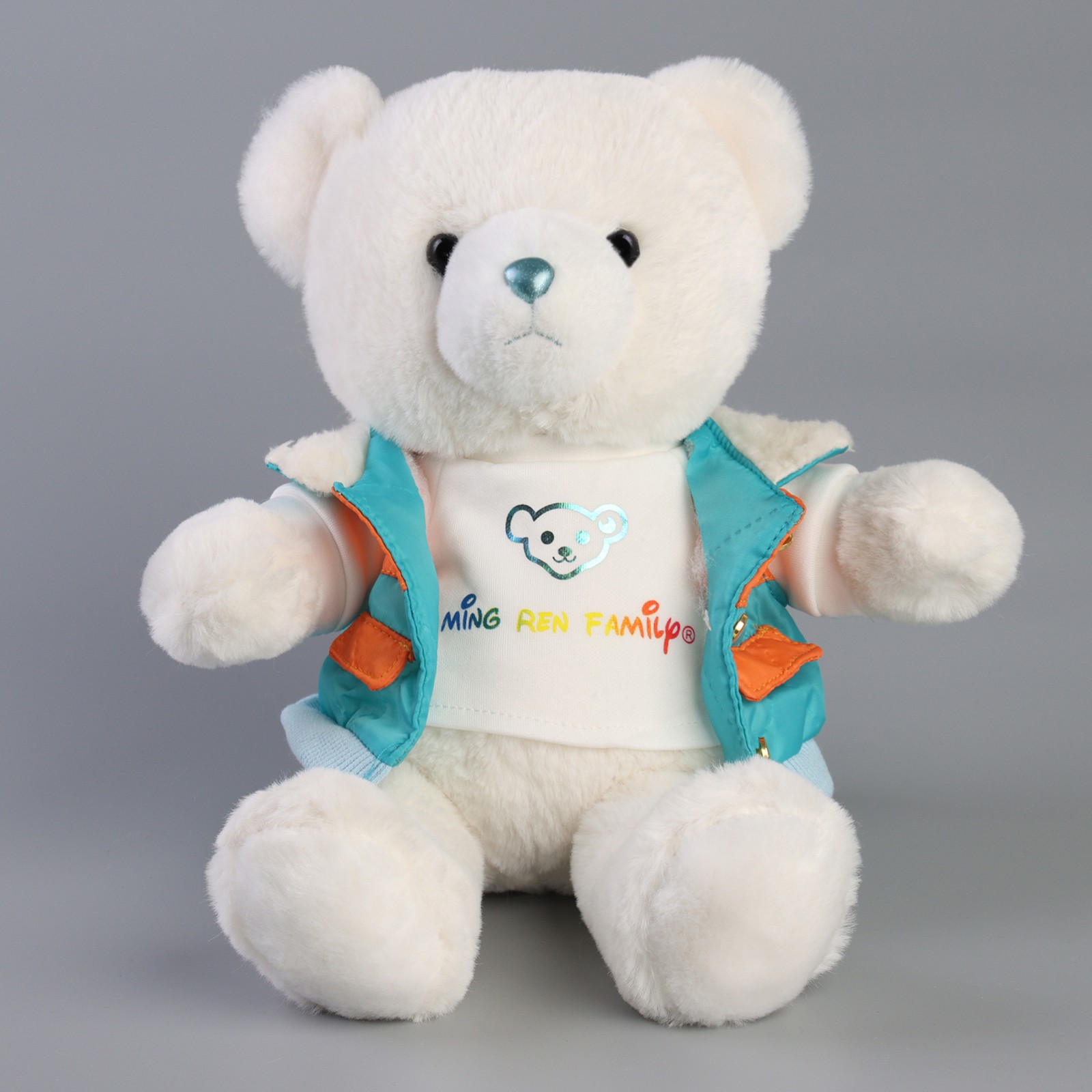 Мягкая игрушка Milo Toys «Little Friend» мишка в голубой курточке - фото 4