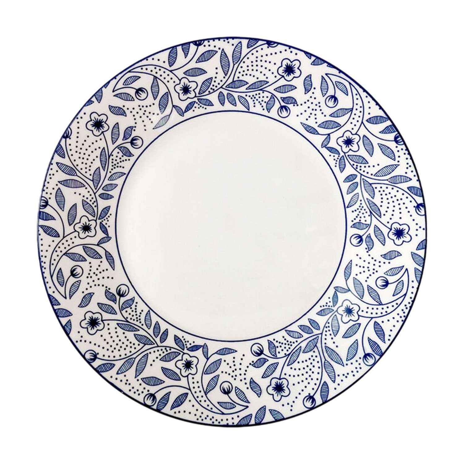 Тарелка обеденная КОРАЛЛ Floral pattern 23см - фото 1