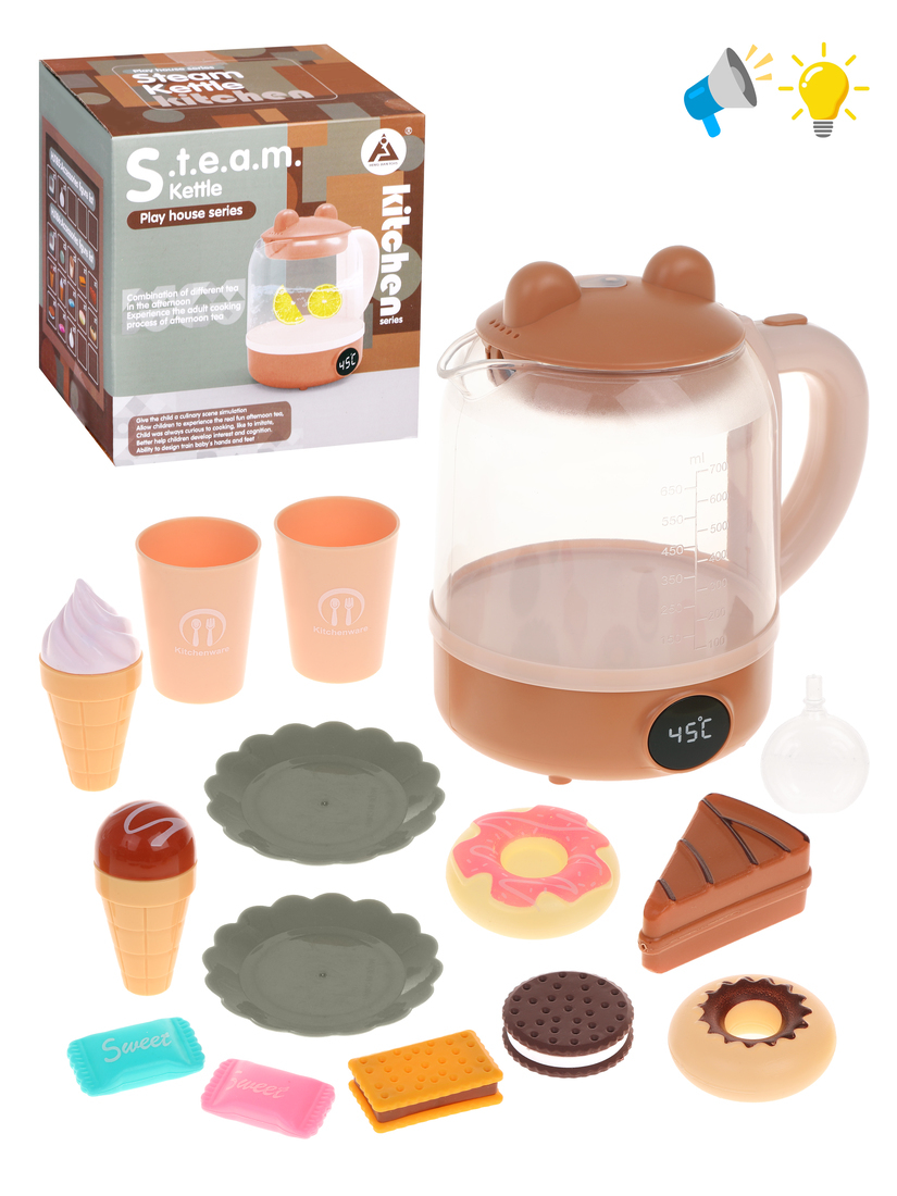 Игрушка Наша Игрушка посуда, продукты, чайник 14 предм. - фото 1