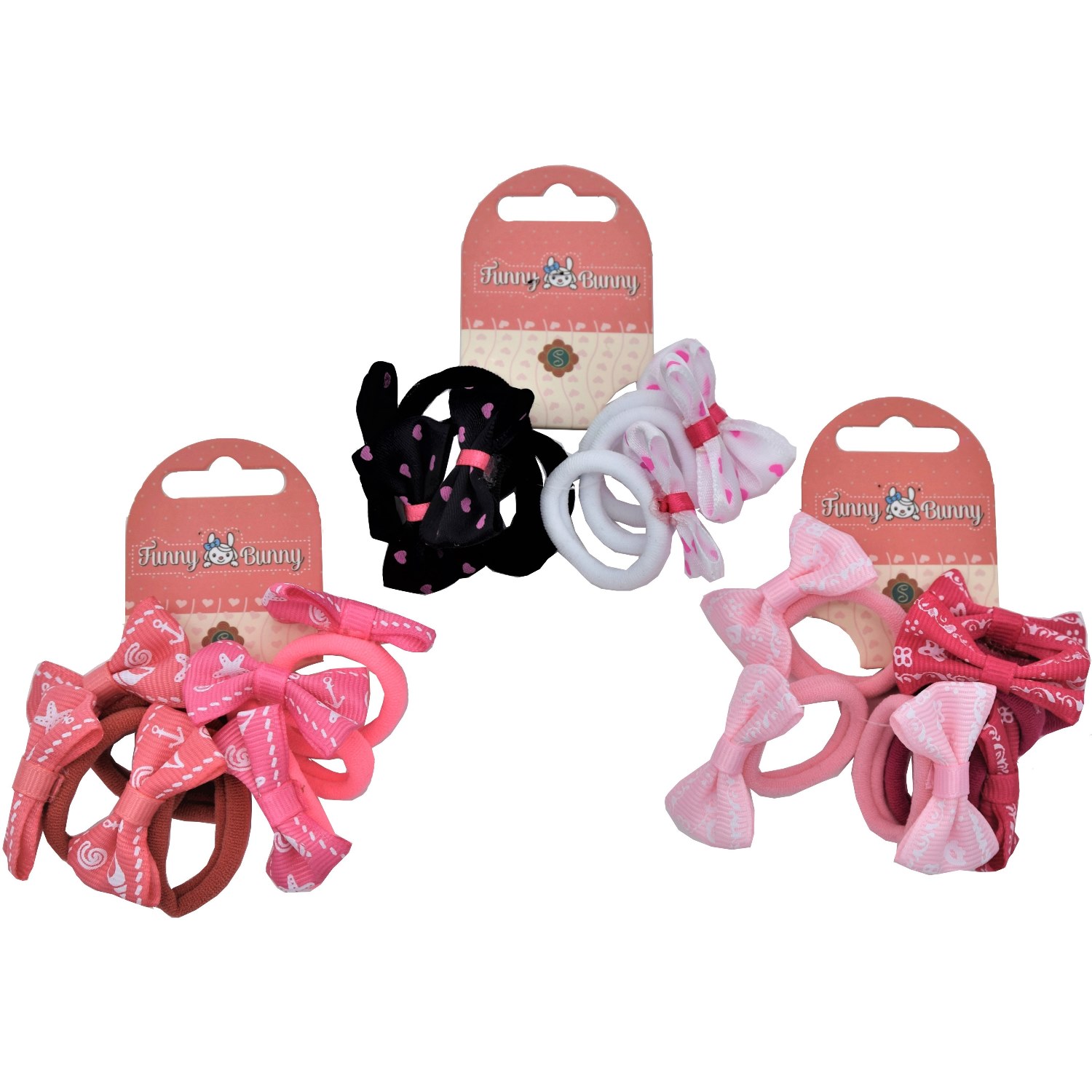 Резинка для волос Funny bunny 6шт в ассортименте NFB1-68 FUNNY BUNNY NFB1-68 - фото 1