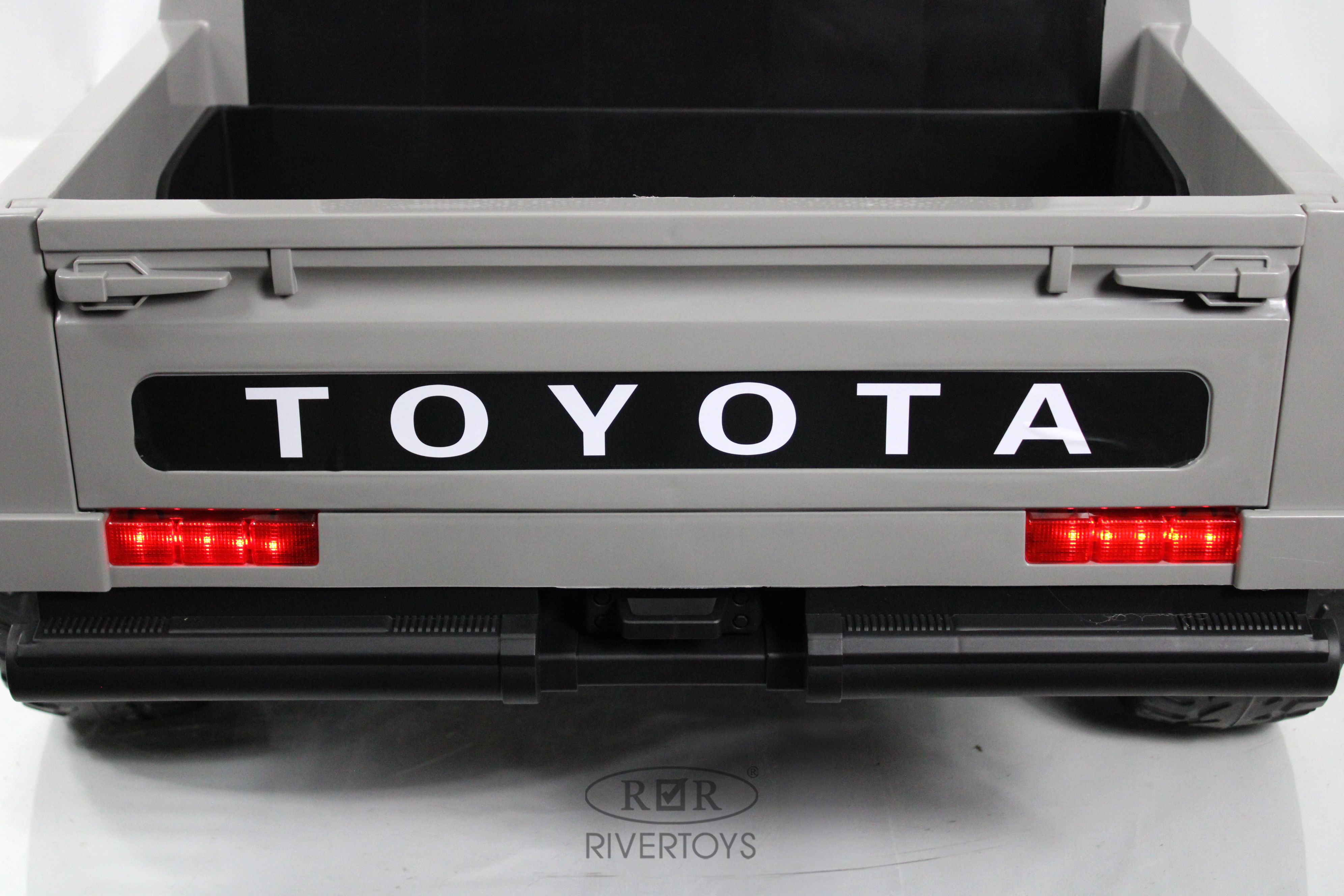 Электромобиль RIVERTOYS E555KX-PICKUP-GREY С пультом ДУ - фото 4