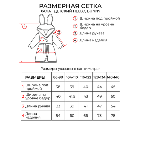Халат Hello,Bunny