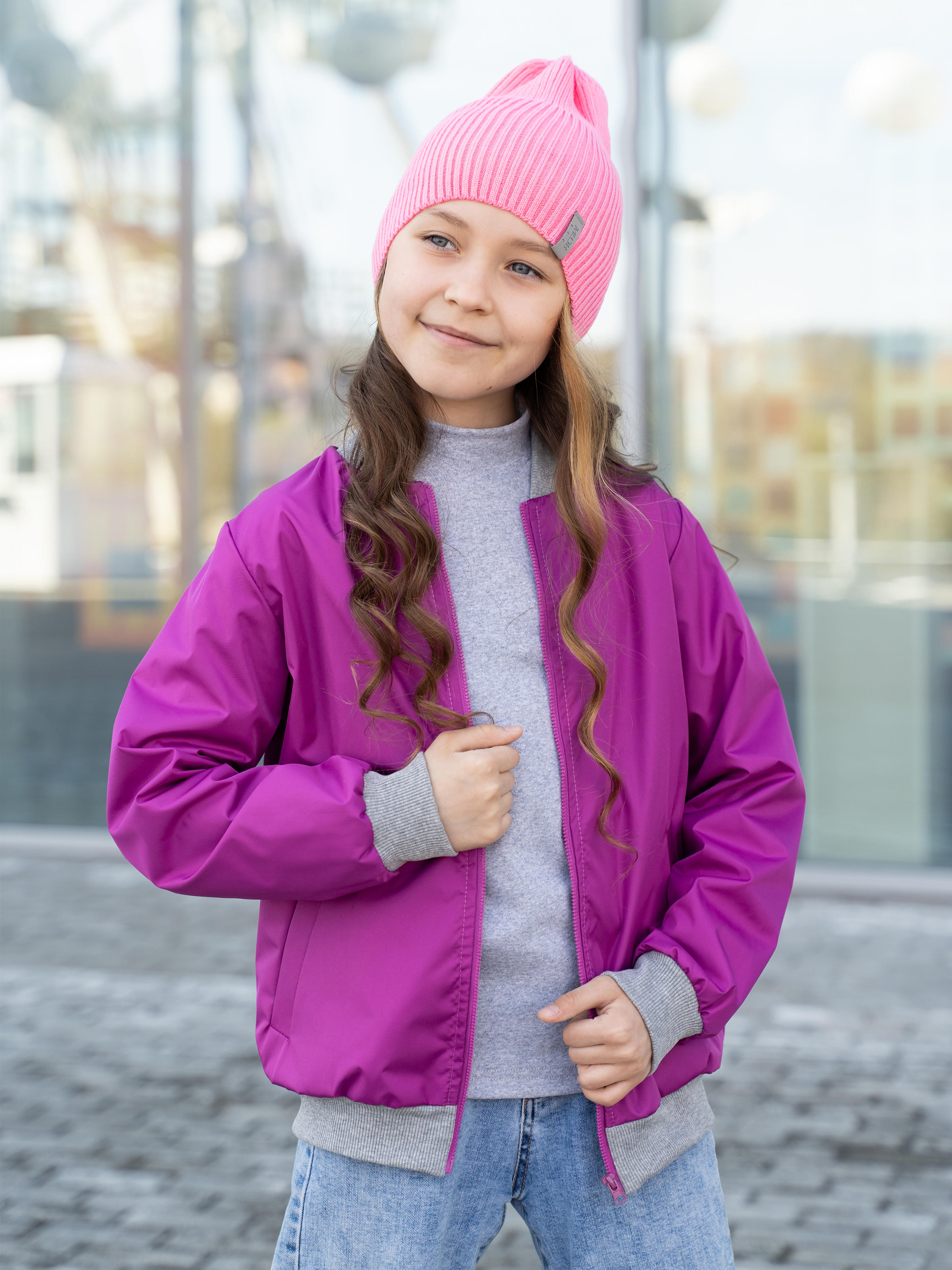 Бомбер Arctic kids 20-024 фуксия - фото 9