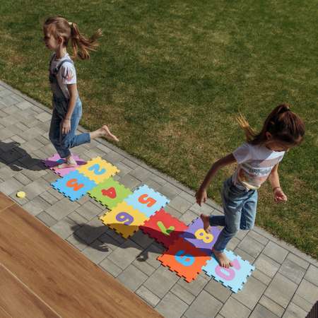 Развивающий коврик-пазл ElBascoToys Классики 10 элементов 30х30 см