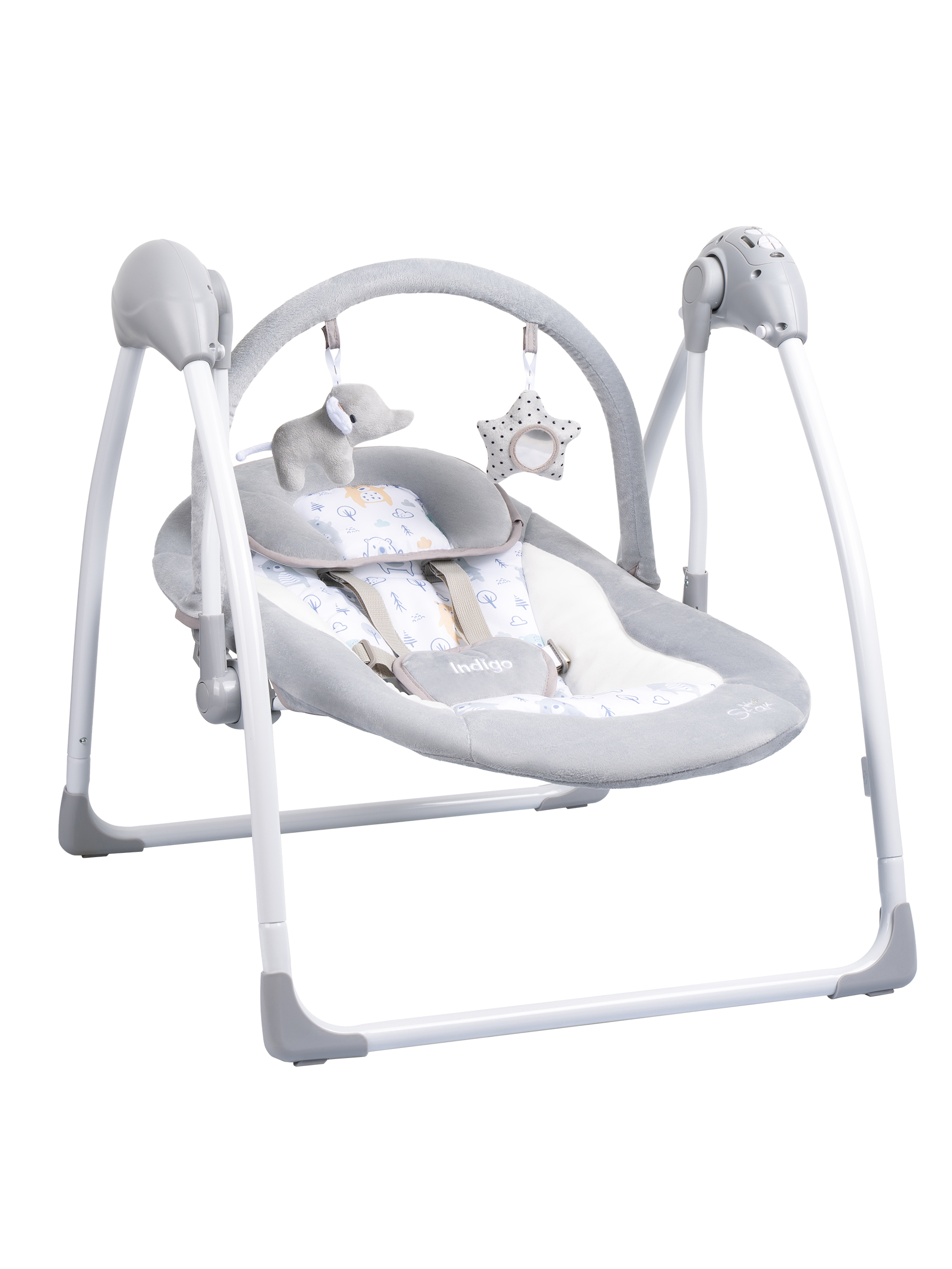 Качели Indigo Star light серый - фото 11