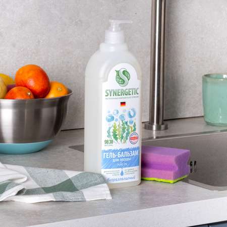 Гель-бальзам для мытья посуды Synergetic Pure 0% 1л 103115