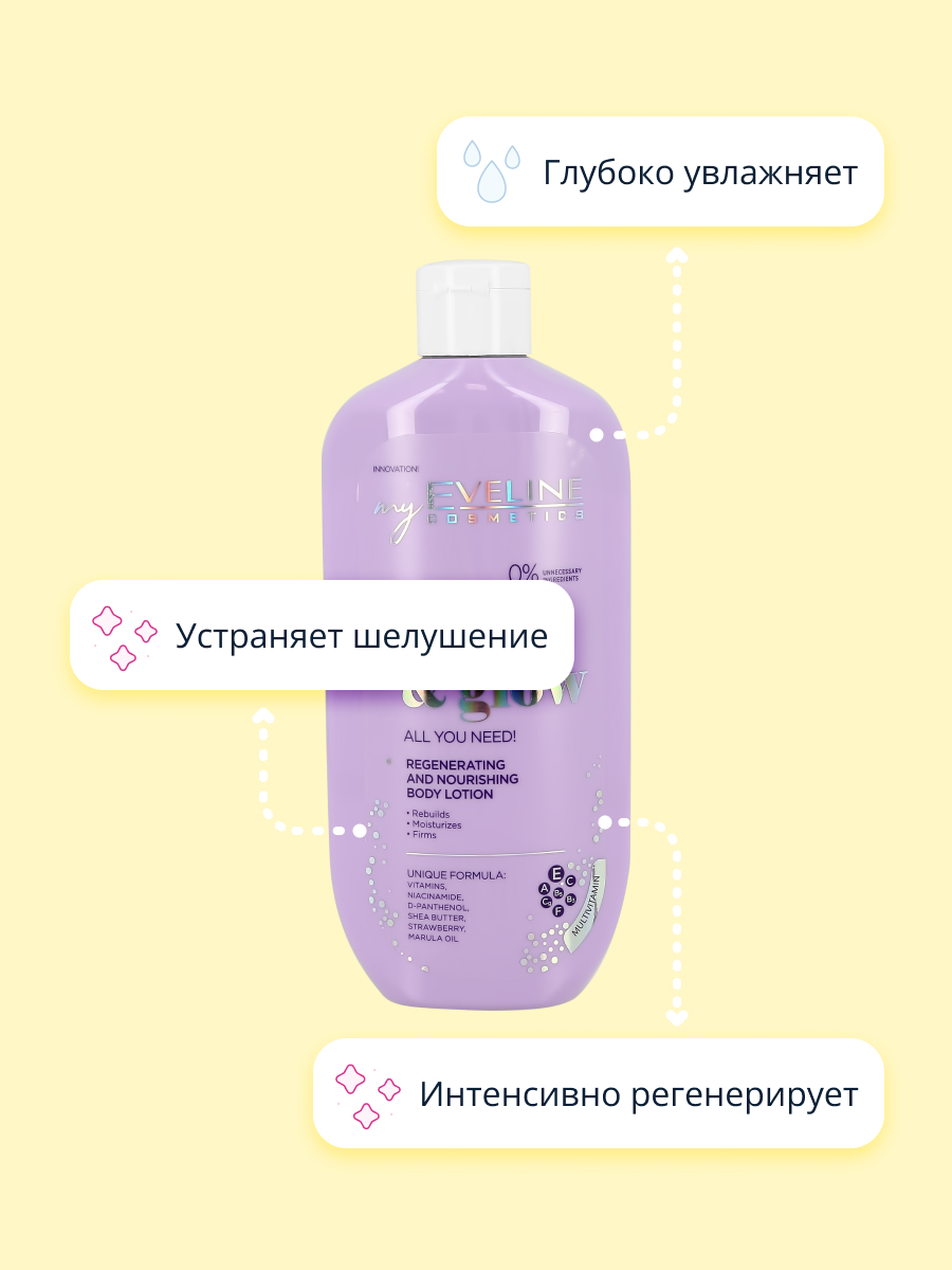 Лосьон EVELINE Beauty glow 350 мл - фото 3