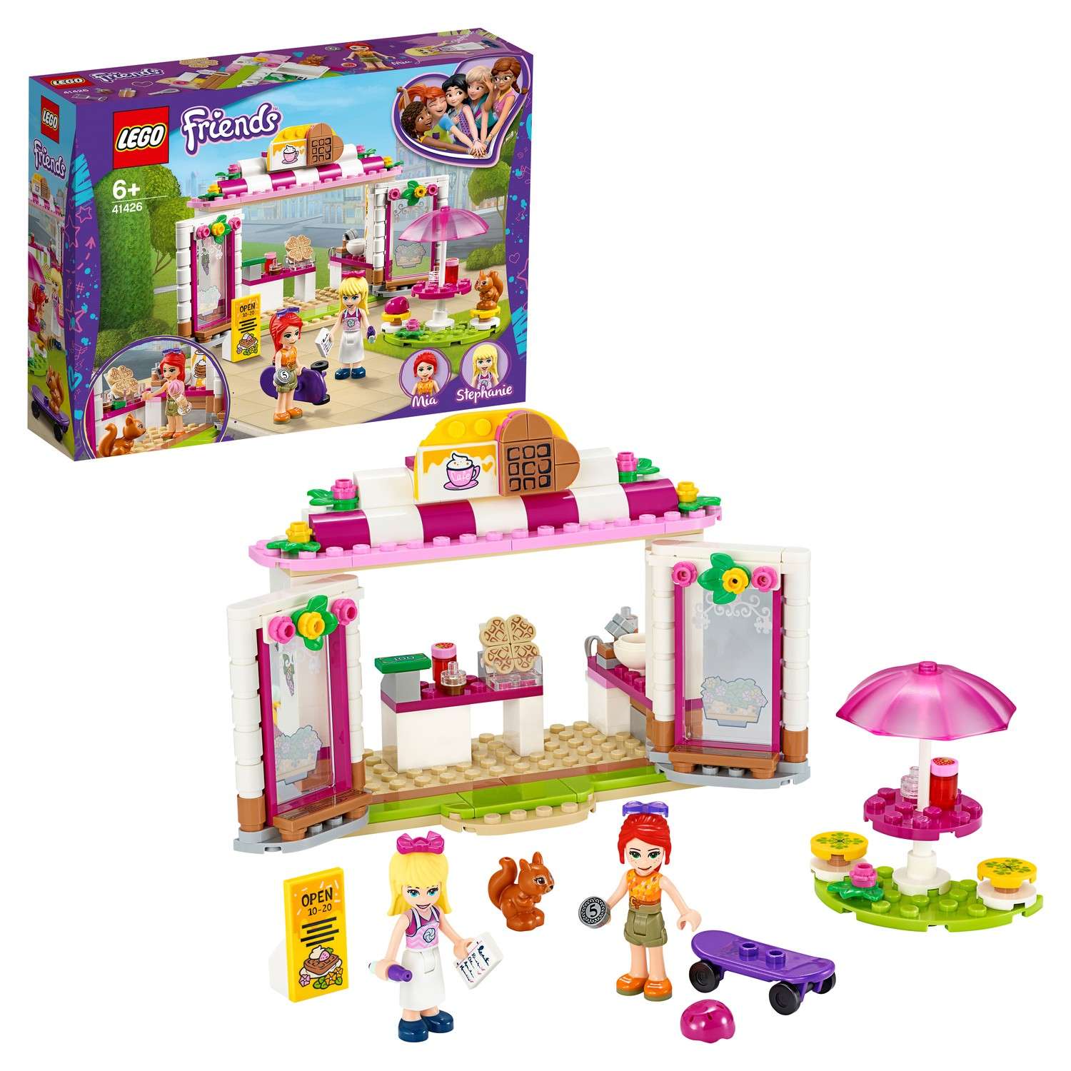 Конструктор LEGO Friends Кафе в парке Хартлейк Сити блочный - фото 1