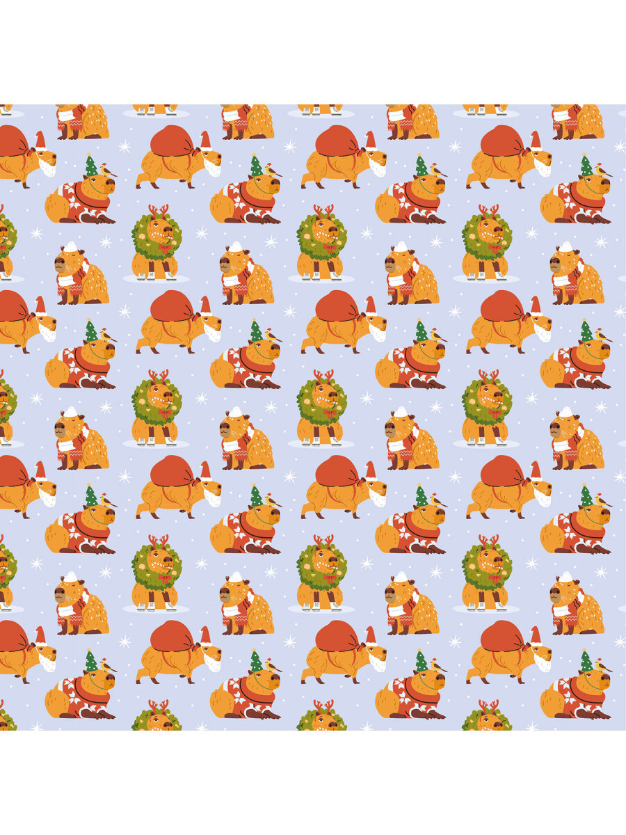 Упаковочная бумага Золотая сказка для новогодних подарков в рулоне набор 3 штуки - фото 8