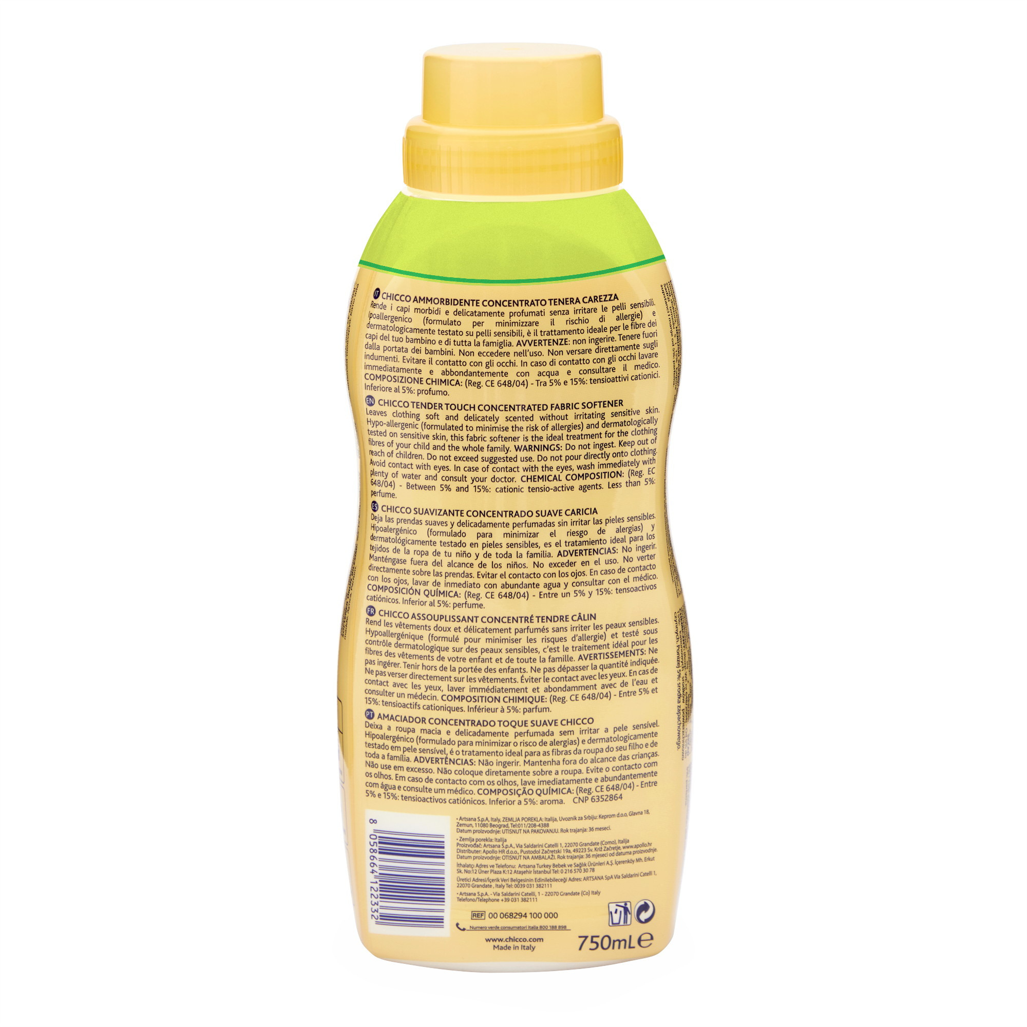 Кондиционер Chicco Tender Touch 0.75 л - фото 5
