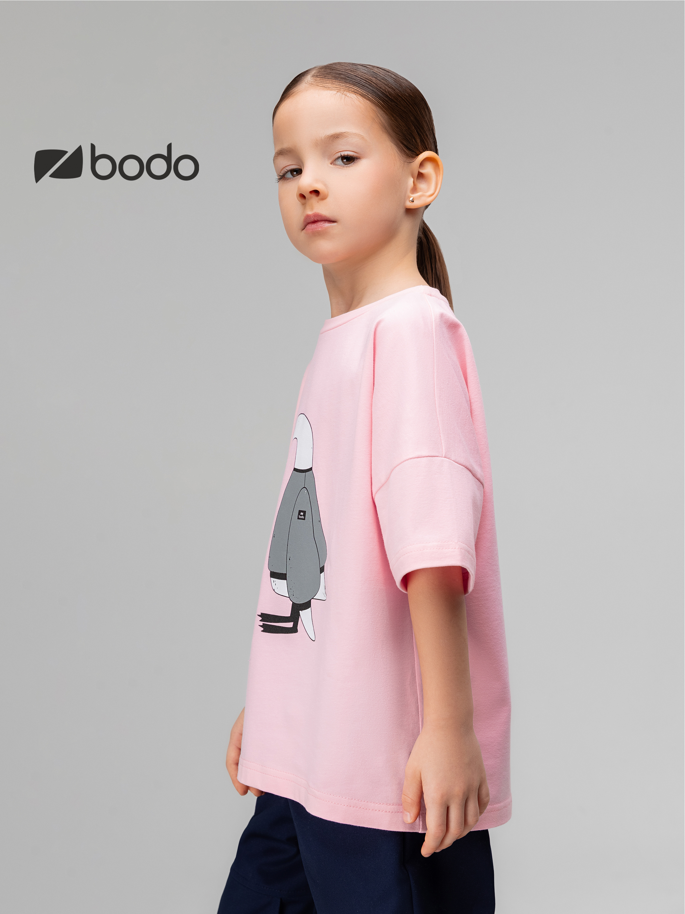 Футболка Bodo 4-435MU_розовый - фото 4