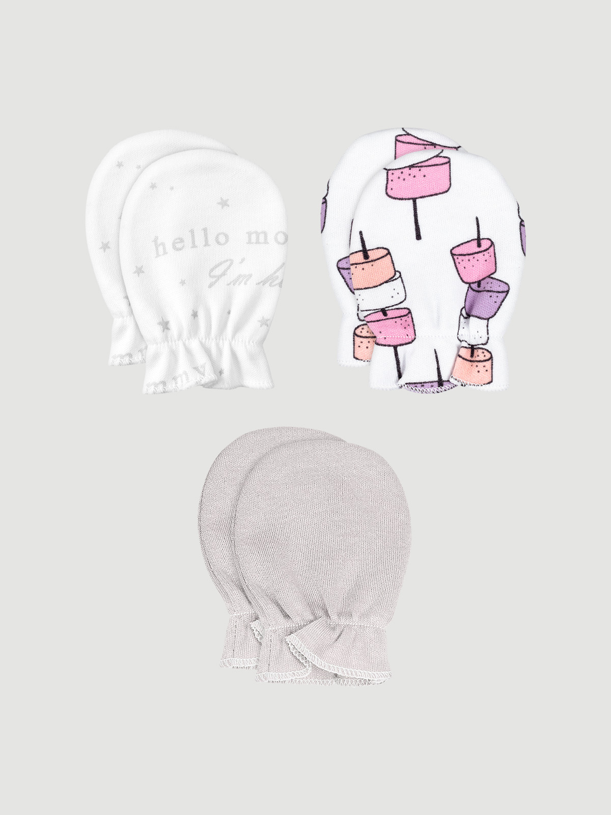 Антицарапки 3 пары Mjolk 331355 - фото 1