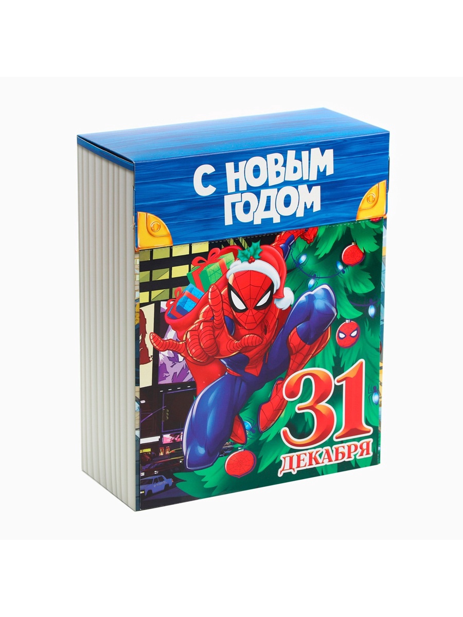 Коробка складная, новогодняя Marvel "С Новым годом!", 16,5 х 20,5 х 7,5 см - фото 2